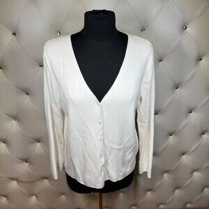 Designers Originals Elegant White Women's Sweater Size M